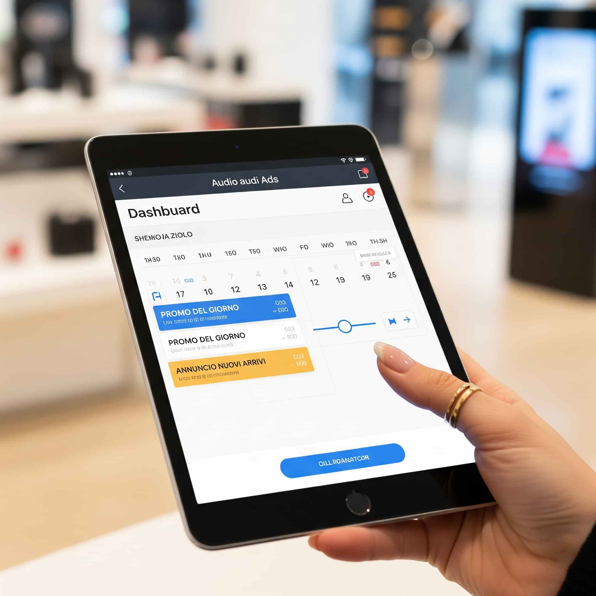 Dashboard per il controllo e la programmazione di annunci vocali